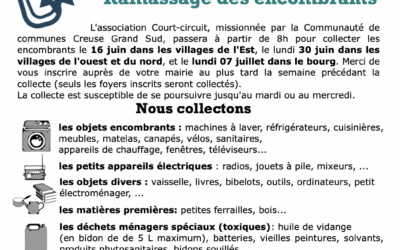 Collecte des encombrants 2025